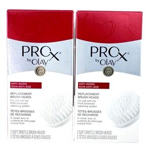 4 x Olay ProX Anti-Aging Replacement Brush Heads (2 in each box) New & Sealed